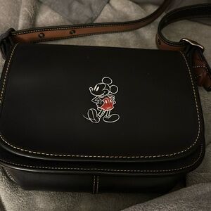 Coach Mickey Mouse Leather crossbody